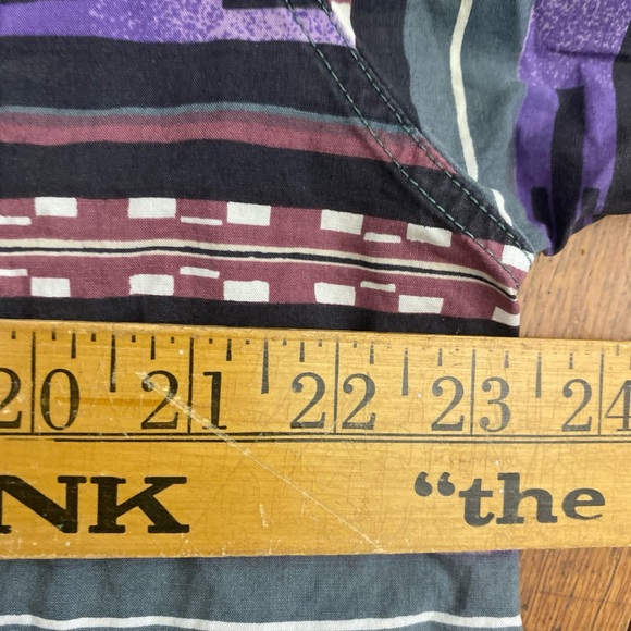 MILLER STOCKMAN Vtg 90s Purple Aztec Southwest Aztec Lind Sleeve Shirt Men's M - Picture 9 of 14